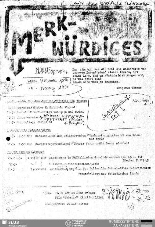 1989,März: Merkwürdiges