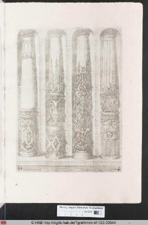 [Vier reichverzierte Säulen. Band II.]