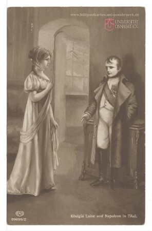 Königin Luise und Napoleon in Tilsit