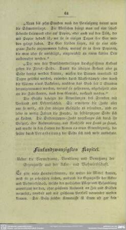 Fünfundzwanzigstes Kapitel. Ueber die Vermehrung, Veredlung und Benutzung der Erzeugnisse aus der Acker- und Viehwirtschaft