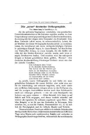 Die neue deutsche Orthographie