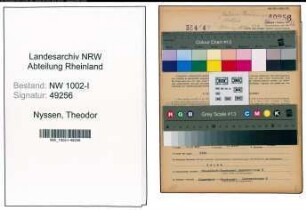 Entnazifizierung Theodor Nyssen, geb. 12.01.1886 (Maurer)