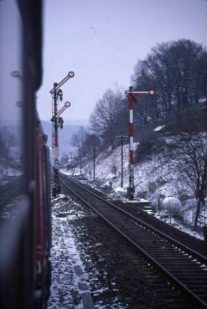 Oppenweiler Ausfahrsignale Zugkreuzung