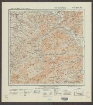 875 Hinterstein ; Topographische Karte von Bayern 1:25.000 [Positionsblätter]