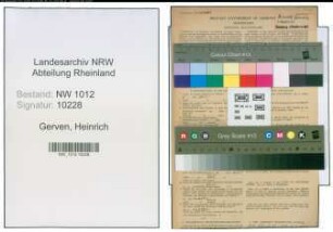 Entnazifizierung Heinrich Gerven , geb. 14.10.1903 (Landwirt)