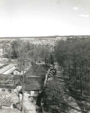 Wermsdorf. Ortsteilansicht. Blick vom Wasserturm nach Norden