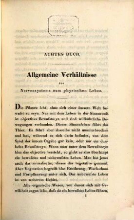 Die Erscheinungen und Gesetze des organischen Lebens, 2,1