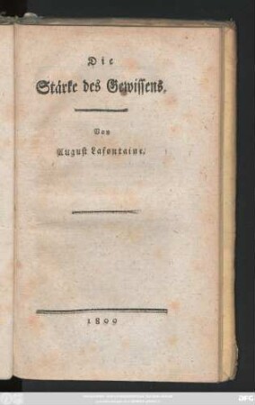 Die Stärke des Gewissens