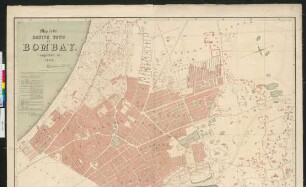 Map of the native town of Bombay : completed to 1855