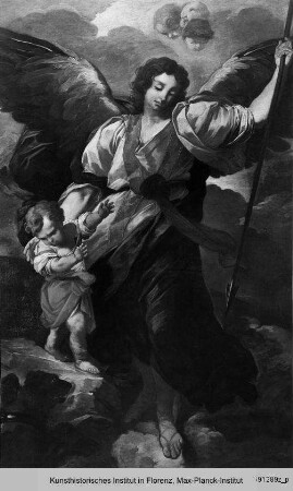 Der Erzengel Michael führt eine Seele in den Himmel