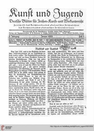 N.F. 2.1922 S. 121-122: Rückblick und Ausblick