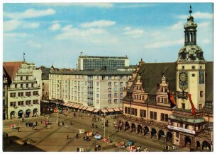 Messestadt Leipzig: Blick auf den Markt