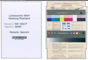 Entnazifizierung Heinrich Reinartz , geb. 28.08.1922 (Polizeianwärter)