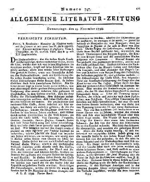 Mémoires de l'Institut National des Sciences et Arts. T. 1. Sciences mathématiques et physiques. Paris: Baudouin [1797]