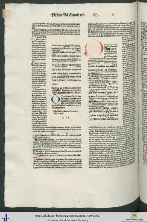 Argumentum in epistolam ad timotheum primam