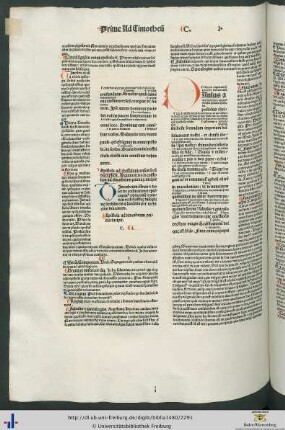 Argumentum in epistolam ad timotheum primam
