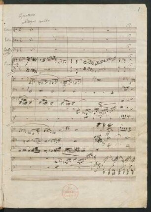 Quartette; vl, vla, vlc, pf; d-Moll; MWV Q 10