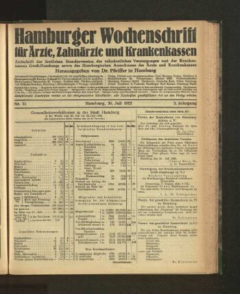 Nr. 31. 30. Juli 1922