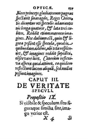 Caput III. De Veritate Specvli