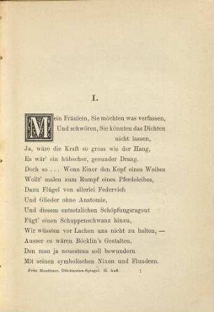 Dilettanten-Spiegel : Travestie nach Horazens Ars poetica