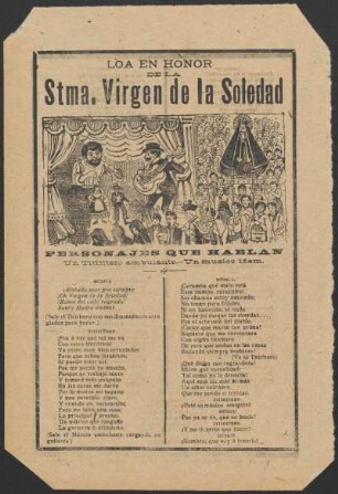 Loa en honor de la Stma. Virgen de la Soledad
