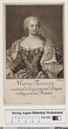 Bildnis Maria Theresia, römisch-deutsche Kaiserin u. Königin von Ungarn