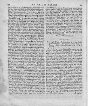 Bartels, [C. A.]: De Janis inversis ac de duplicitate generatim. Berlin: Unger 1830