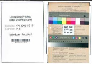 Entnazifizierung Fritz Karl Schnitzler , geb. 05.07.1898 (Desinfektor)