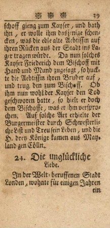 24. Die unglückliche Liebe