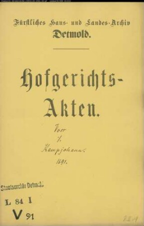 Voss, Kord zu Greste gegen Kampjohann zu Greste - Hausbau