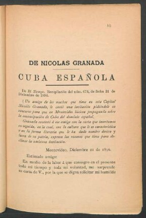 De El Tiempo. Recopilación de núm. 674, de fecha 31 de Diciembre 1896.