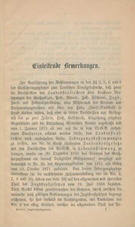 Einleitende Bemerkungen.