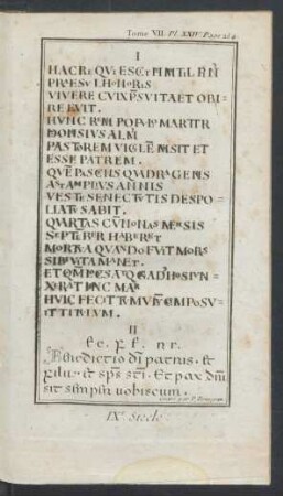 Tafel XXIV.: IXe. Siecle.