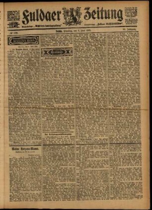 Ausgabe vom Dienstag, den 09. Juni 1903.
