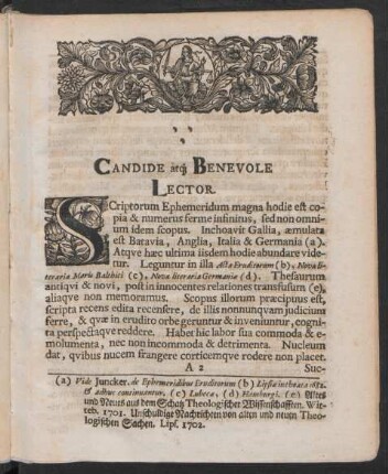 Candide at[...] Benevole Lector