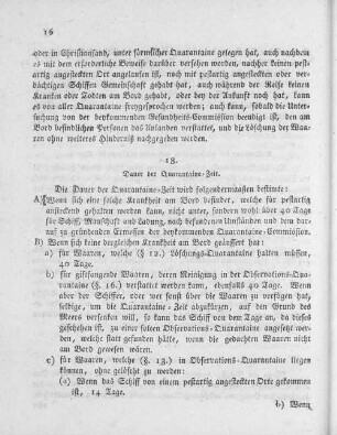 18. Dauer der Quarantaine-Zeit.
