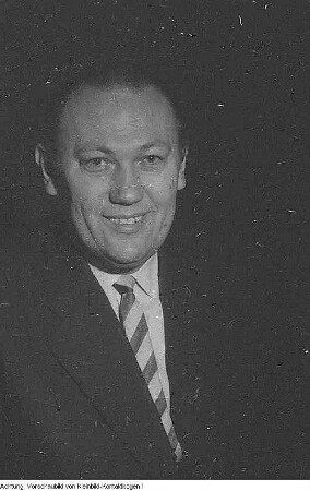 Dresden. Fritz Meyer, Vorsitzender des Stadtvorstandes der CDU, 1962