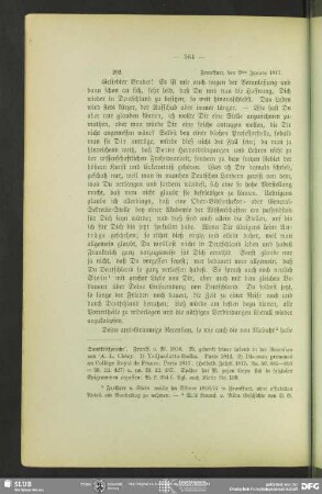Friedrich von Schlegel an August Wilhelm von Schlegel, Frankfurt am Main, 02.01.1817