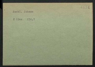 Rackl, Johann