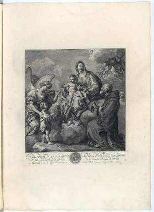 Maria mit dem Kind und dem Heiligen Franziskus von Paola