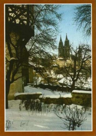 Meißen. Blick zum Dom im Winter