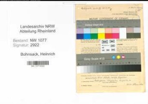 Entnazifizierung Heinrich Bohnsack , geb. 20.05.1898 (Polizist)
