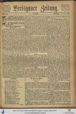 Nr. 257-281 (November 1884)