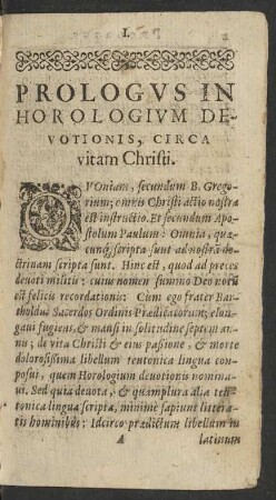 Horologium Devotionis