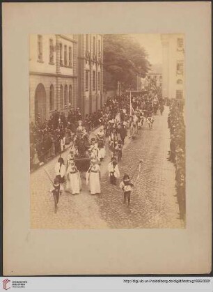 Festzug zum 500jährigen Jubiläum der Universität Heidelberg (Photographien)
