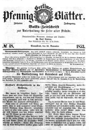 Nr. 48, Sonnabend, den 26. November