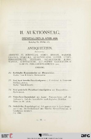 Antiquitäten (Nr.232-426)