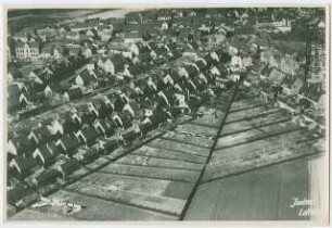 Siedlung, Holzweißig (Bitterfeld): Luftansicht