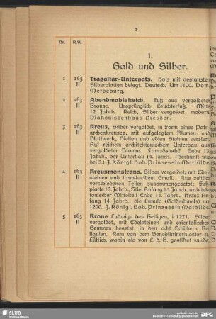 1. Gold und Silber