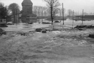 Heilbronn Vorlandüberflutung bei Hochwasser
